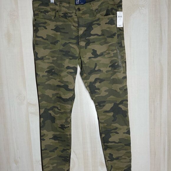 Gap new with tags camouflage mid rise ankle legging, size 14 - Picture 9 of 16